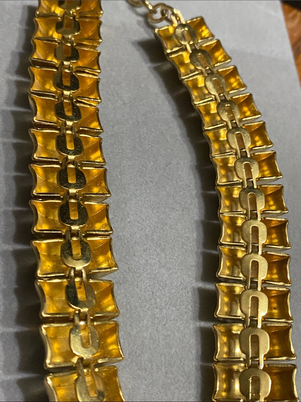 Monet Gold Textured Collar Necklace - Picture 6 of 7